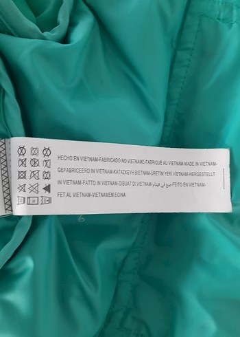 Turkuaz, Fermuarlı Kısa Kadın Kış Montu - Görsel 7