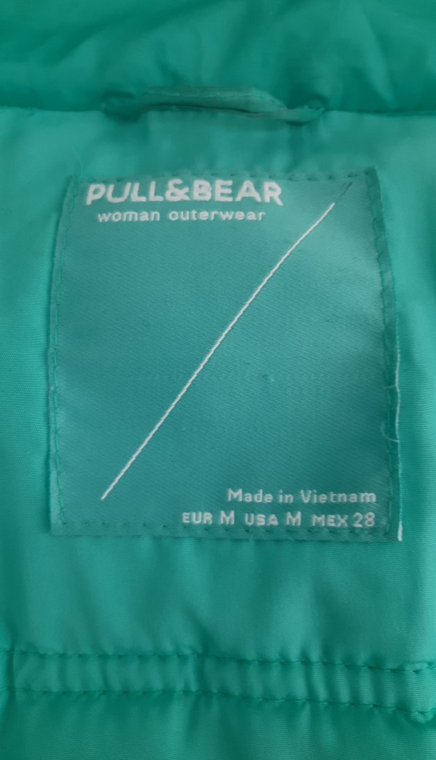 Turkuaz, Fermuarlı Kısa Kadın Kış Montu - Görsel 3