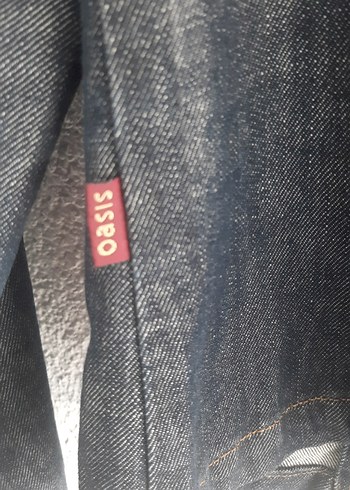 Lacivert Kadın Kot Ceket Notch Yaka - Görsel 4