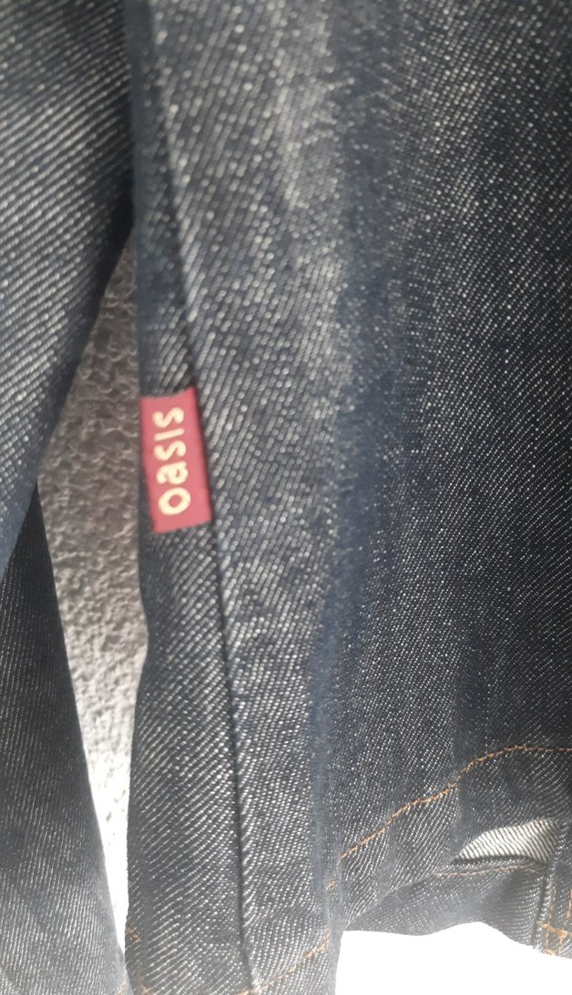 Lacivert Kadın Kot Ceket Notch Yaka - Görsel 4