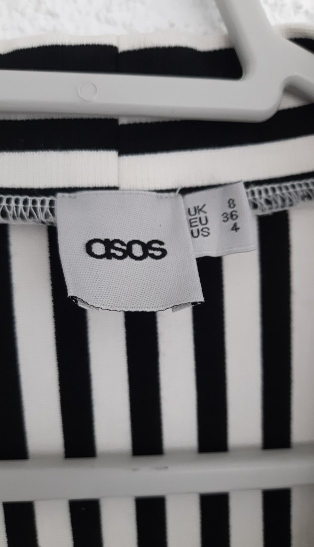 Çizgili Midi Kadın Blazer Ceket - Görsel 2