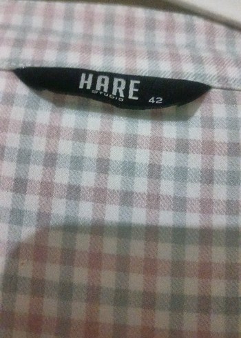 Gri cizgili Uzun Kollu Pamuklu Kadın Gömlek - Görsel 3