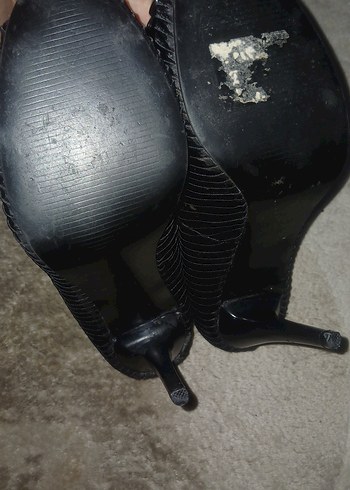 Siyah Platform Topuklu Kadın Abiye Ayakkabı - Görsel 2