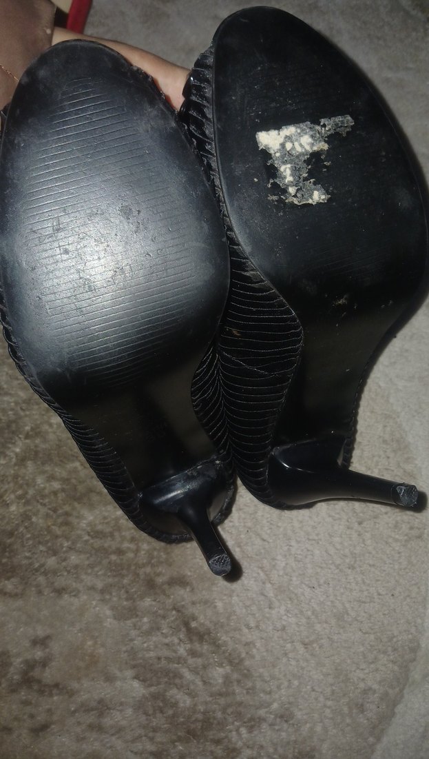 Siyah Platform Topuklu Kadın Abiye Ayakkabı - Görsel 2