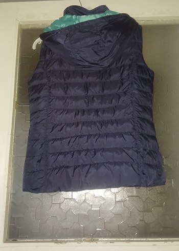 Kadın Lacivert Fermuarlı Midi Yelek - Görsel 3