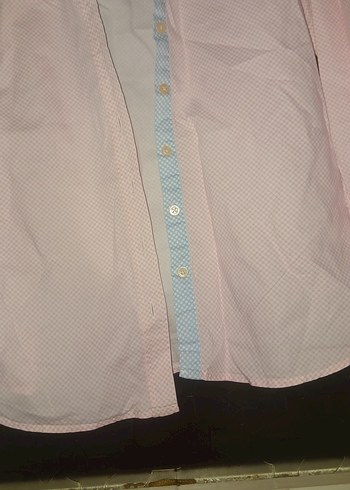 Pembe Düğmeli Kadın Gömlek - Görsel 3