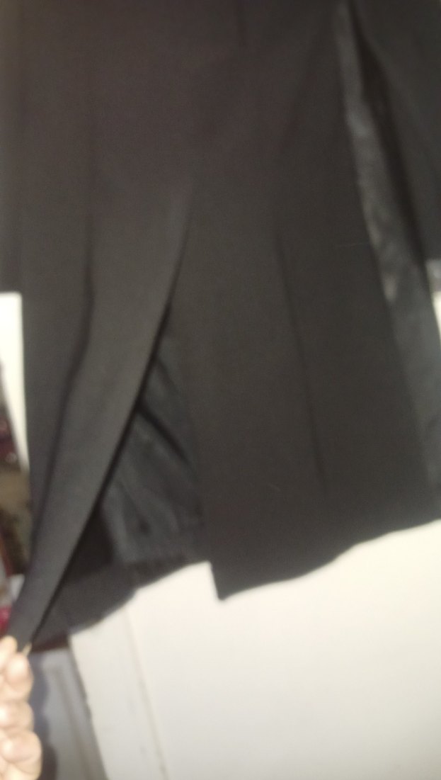 Drapeli Siyah  Deri Kadın tunik tarzi - Görsel 3