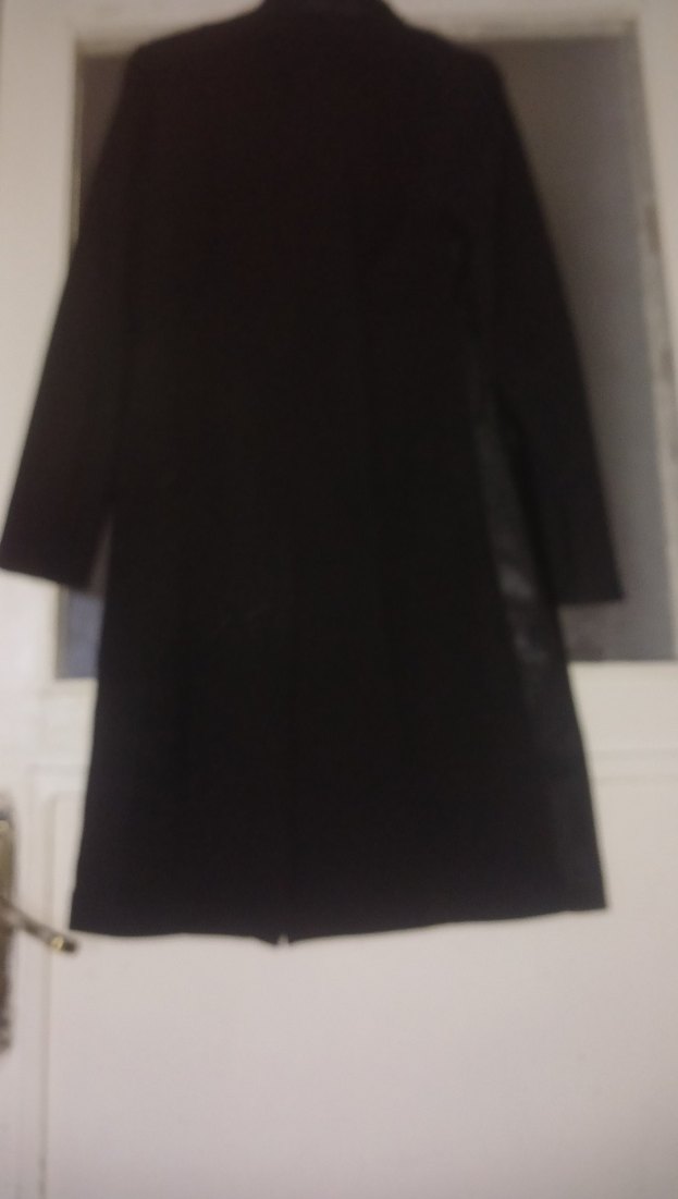 Drapeli Siyah  Deri Kadın tunik tarzi - Görsel 2