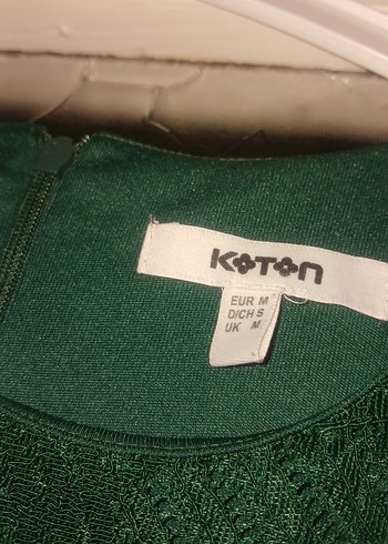 Yeşil yarim  Kollu Dantel Bohem Abiye Elbise - Görsel 4