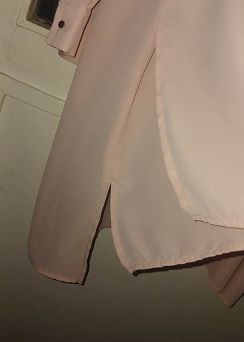 toz pembe Renk Uzun Kollu Kadın Tunik - Görsel 4