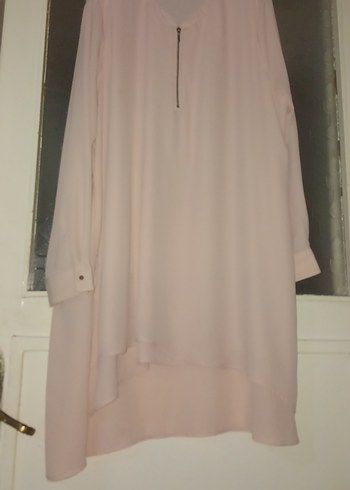 toz pembe Renk Uzun Kollu Kadın Tunik - Görsel 2