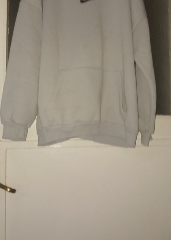 Gri Kadın Sweatshirt Uzun Kollu Rahat Kesim - Görsel 2