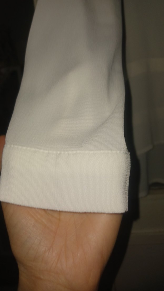 Kadın Beyaz Keten Gömlek - Görsel 4