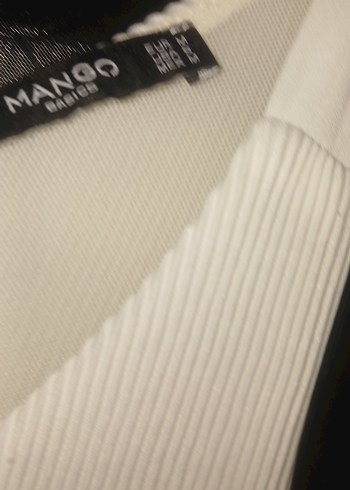 Beyaz V Yakalı Salaş Kadın Bluz - Görsel 3