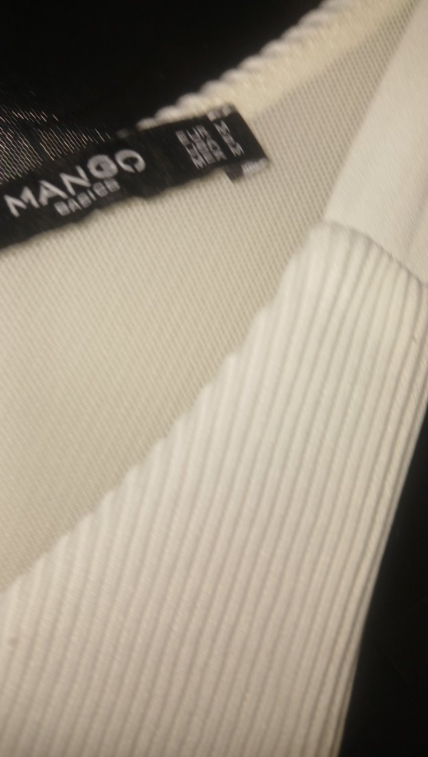 Beyaz V Yakalı Salaş Kadın Bluz - Görsel 3