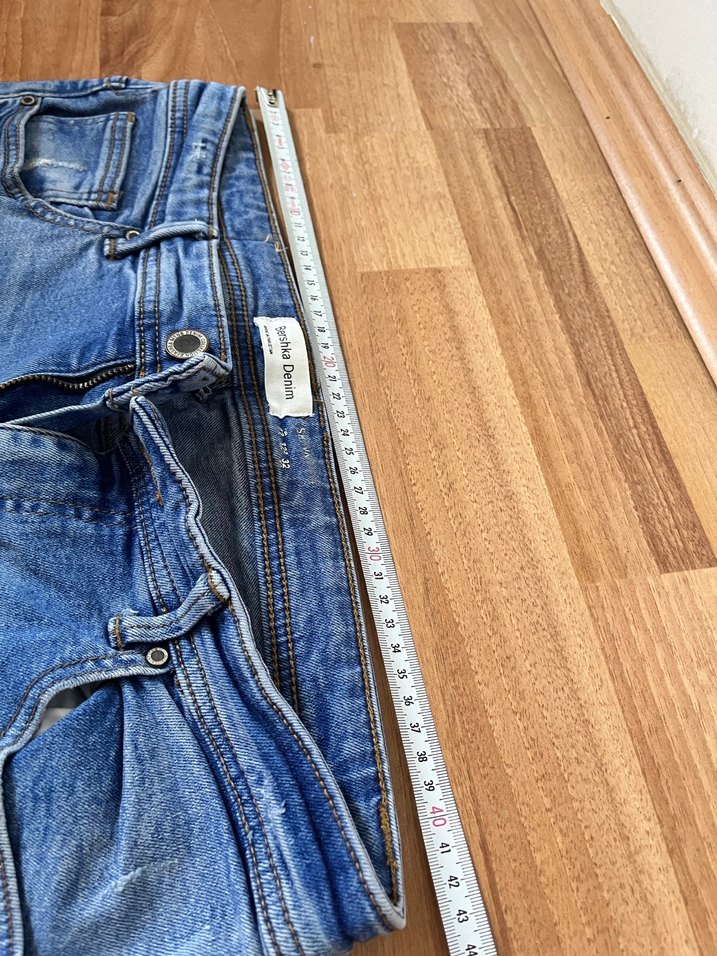 Parlak Mavi erkek Denim Pantolon - Görsel 3