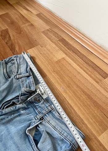 Erkek Gri Mavi Bol Kesim Pantolon - Görsel 4