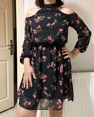 Şifon yazlık elbise - Görsel 2