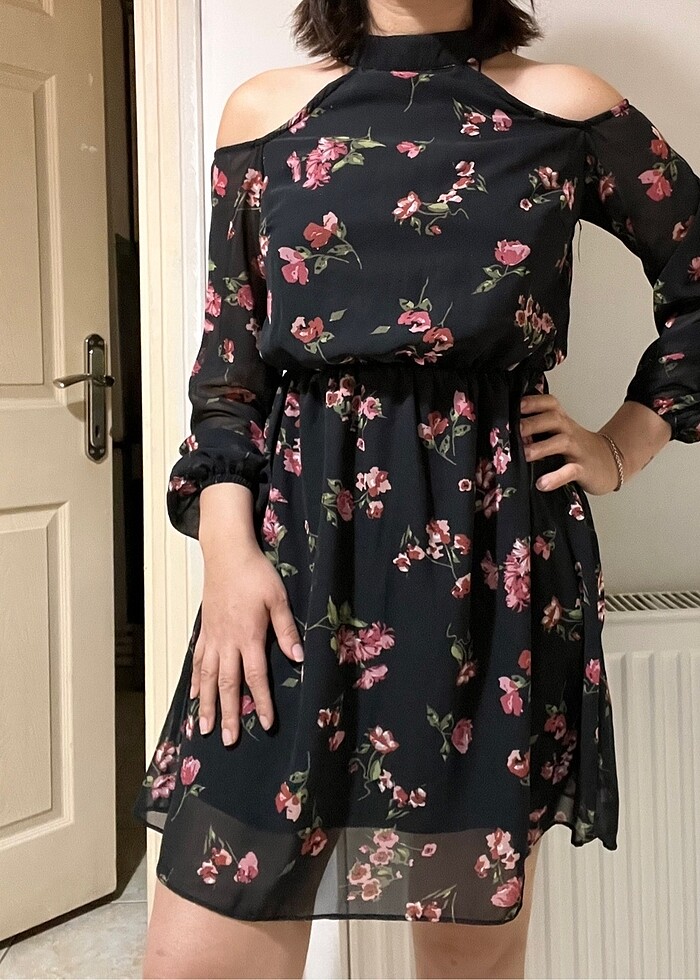 Şifon yazlık elbise - Görsel 2