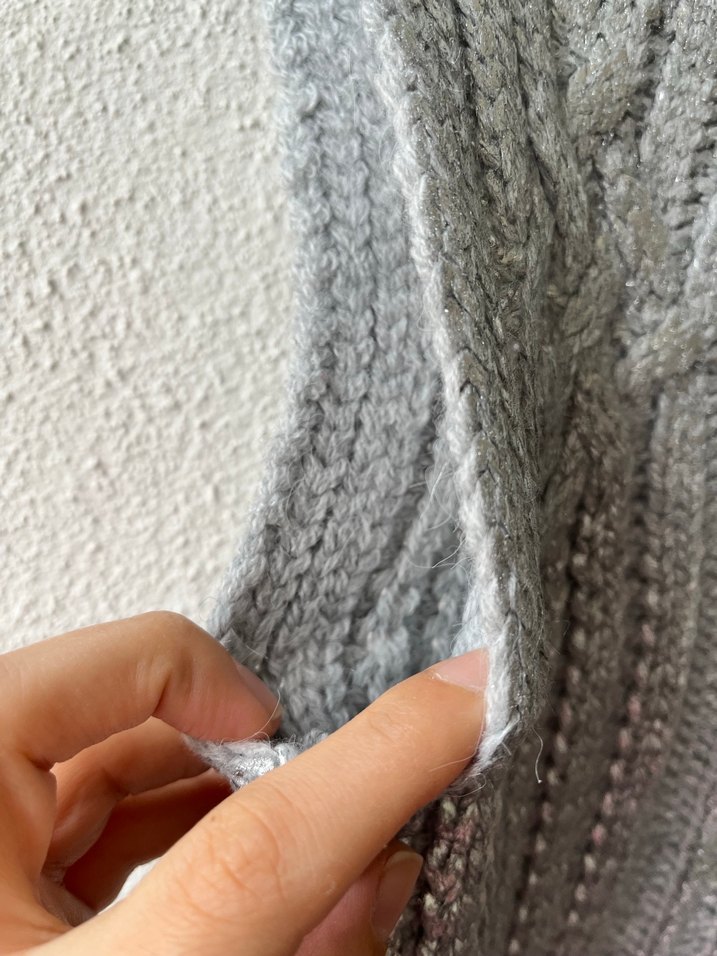 Gri Örgü Boğazlı Kolsuz Kadın Süveter - Görsel 4