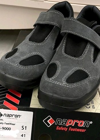 Gri Erkek Outdoor Ayakkabı Velcro Kapamalı - Görsel 2