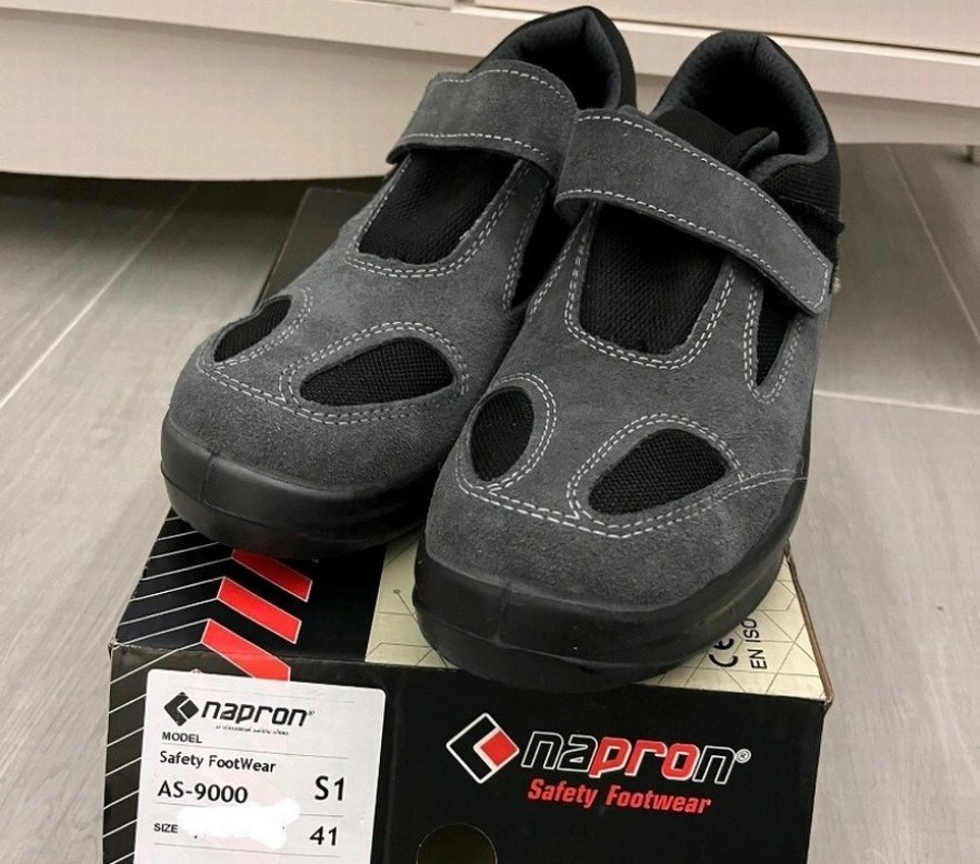 Gri Erkek Outdoor Ayakkabı Velcro Kapamalı - Görsel 2