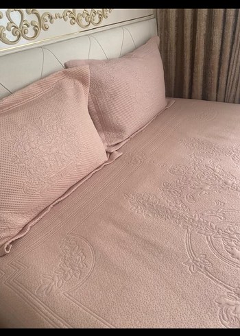 Pastel Renkli Beyaz Düz Yatak Örtüsü - Görsel 3