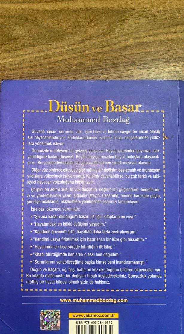 Düşün ve Başar - Muhammed Bozdağ - Görsel 2