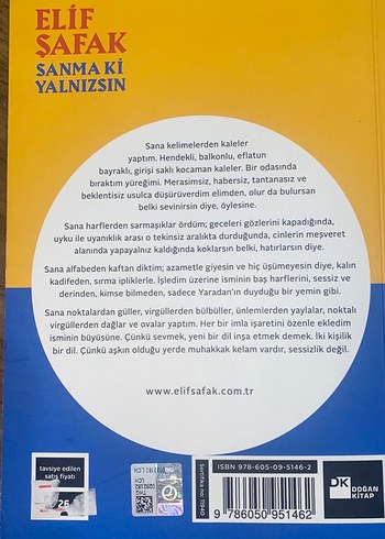 Elif Şafak - Sanma Ki Yalnızsın - Görsel 3