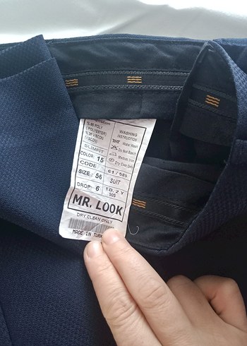 Lacivert Erkek takım elbise Düğmeli, Normal Boy - Görsel 6