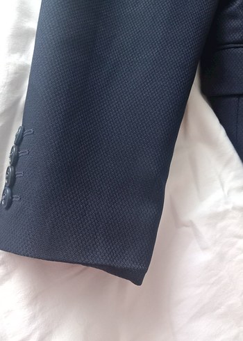 Lacivert Erkek takım elbise Düğmeli, Normal Boy - Görsel 4