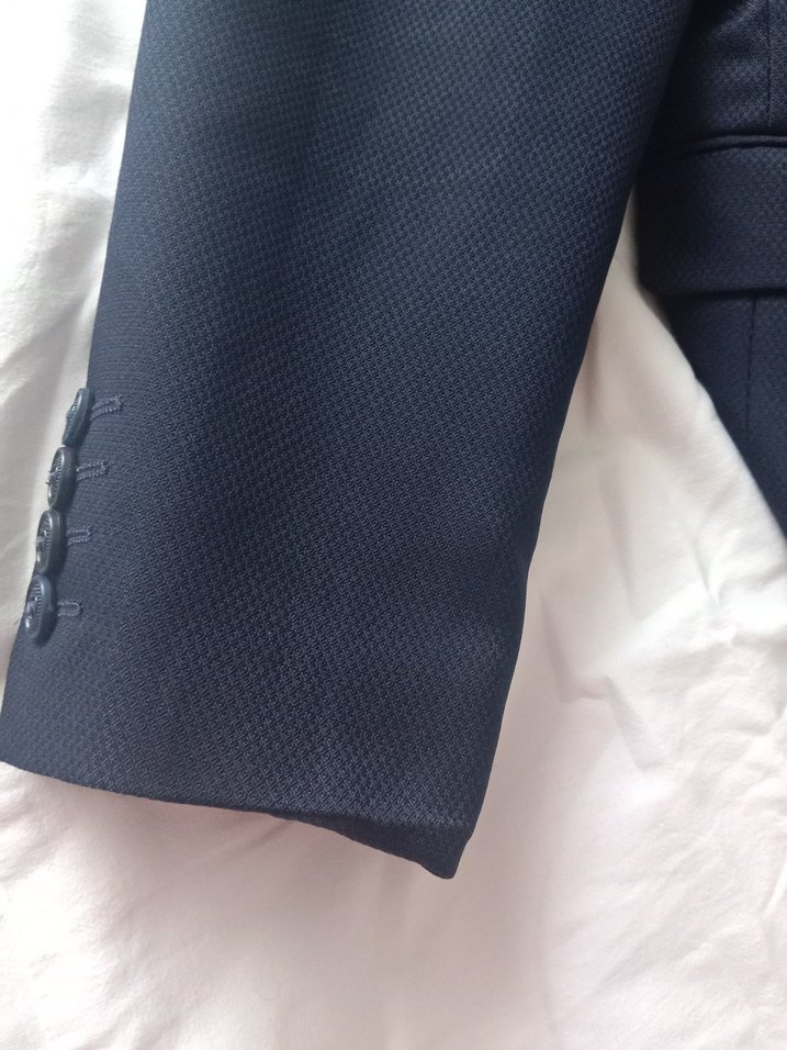 Lacivert Erkek takım elbise Düğmeli, Normal Boy - Görsel 4