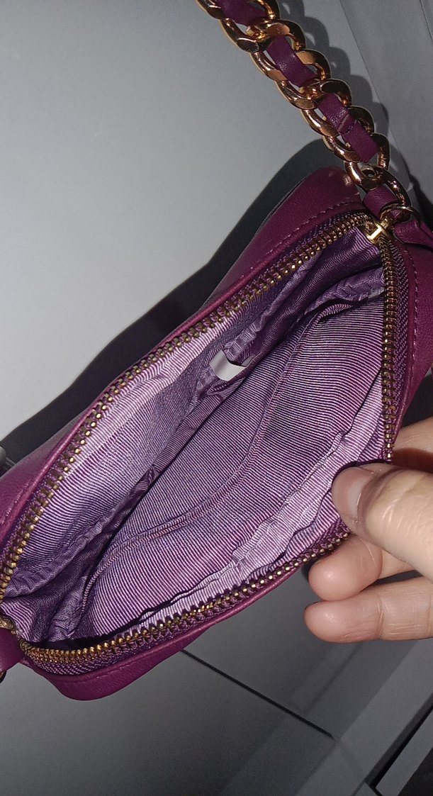 Püsküllü Bordo Deri Kadın Çanta - Görsel 4