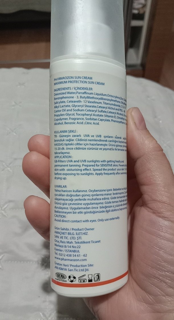 Pharmaozon Güneş Kremi SPF+50 100 ml - Görsel 3