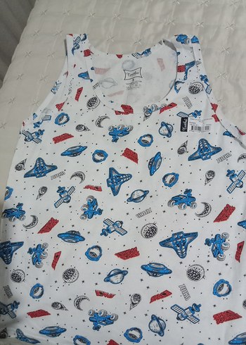 Çocuk Renkli Baskılı Atlet 2'li Set - Görsel 2