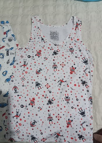 Çocuk Renkli Baskılı Atlet 2'li Set - Görsel 4