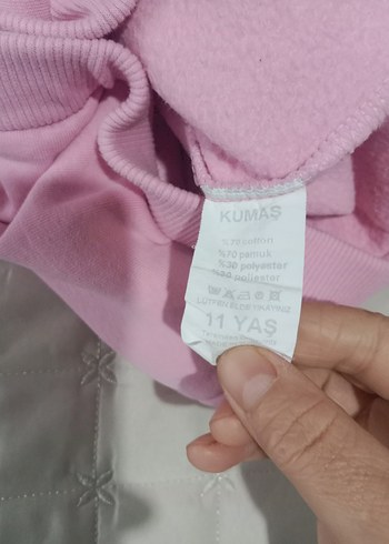 Kızlar için Pembe Rahat Eşofman Altı - Görsel 4