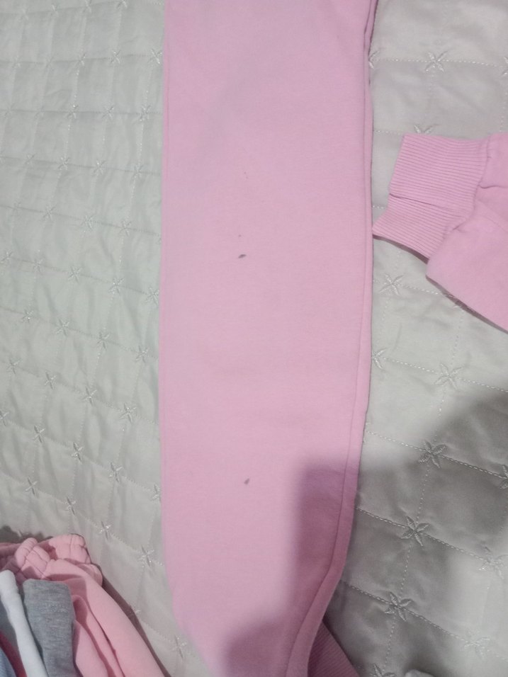 Kızlar için Pembe Rahat Eşofman Altı - Görsel 5