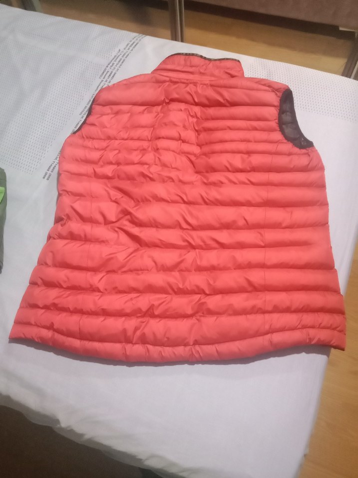 Kırmızı Parlak Kısa erkek Şişme Yelek - Görsel 2