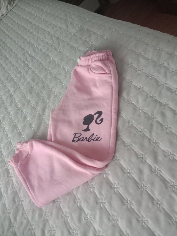 Pembe Baskılı Kız Eşofman Altı - Görsel 2