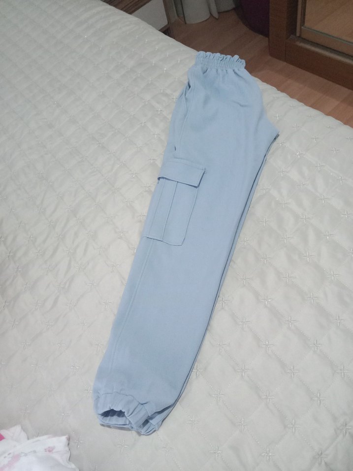 Mavi Rahat Kesim çocuk Eşofman Altı - Görsel 3