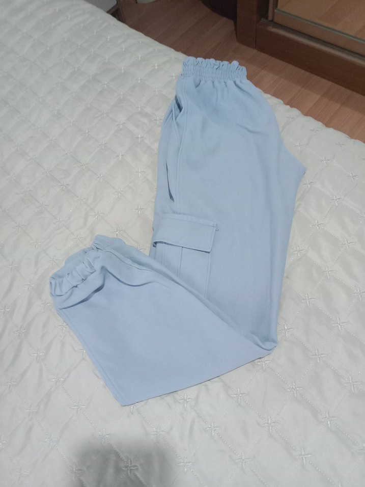 Mavi Rahat Kesim çocuk Eşofman Altı - Görsel 2