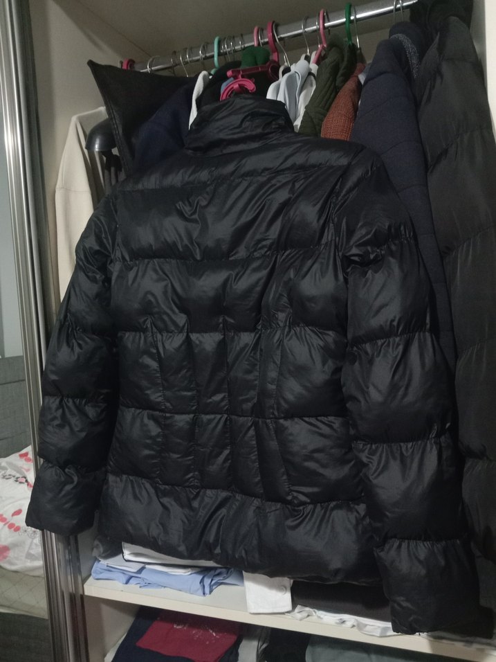 Siyah Kısa Kadın Kışlık Mont - Görsel 2