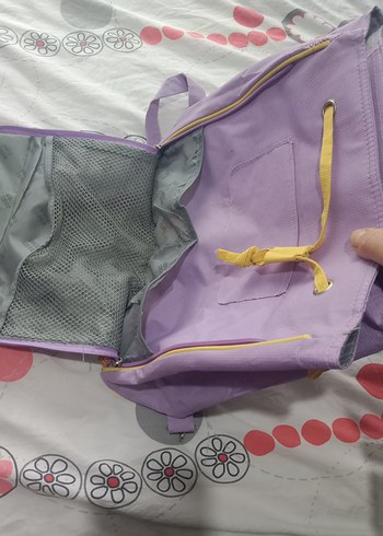 Bebek Çantası Mor Pastel Baskılı. marka temsildir - Görsel 3