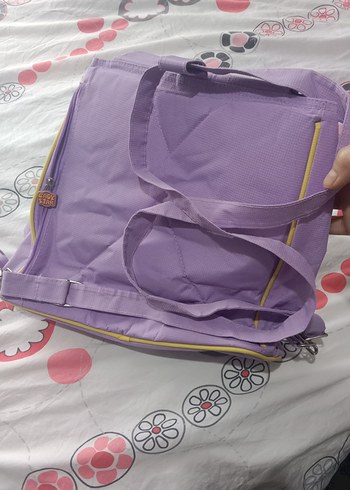 Bebek Çantası Mor Pastel Baskılı. marka temsildir - Görsel 4