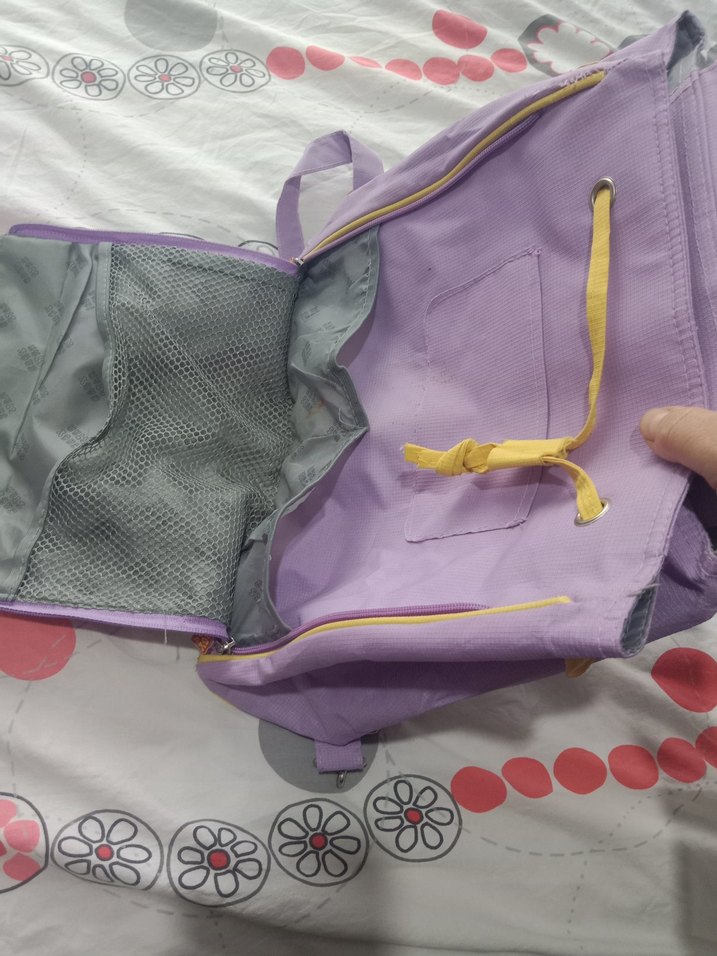 Bebek Çantası Mor Pastel Baskılı.  marka temsildir - Görsel 3