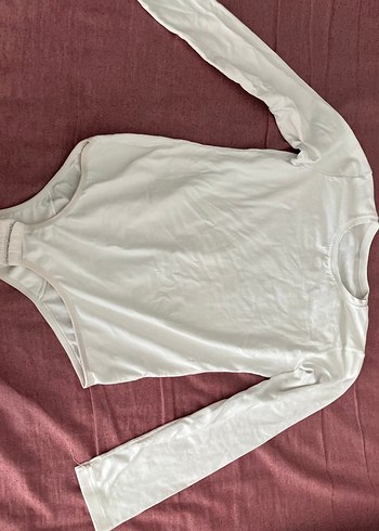 Kız Uzun Kollu Beyaz Body - Görsel 2