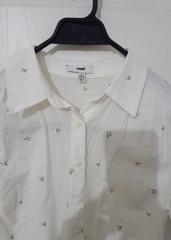 Mavi Jeans Pamuklu Kadın Gömleği -S/ 36 - Görsel 3