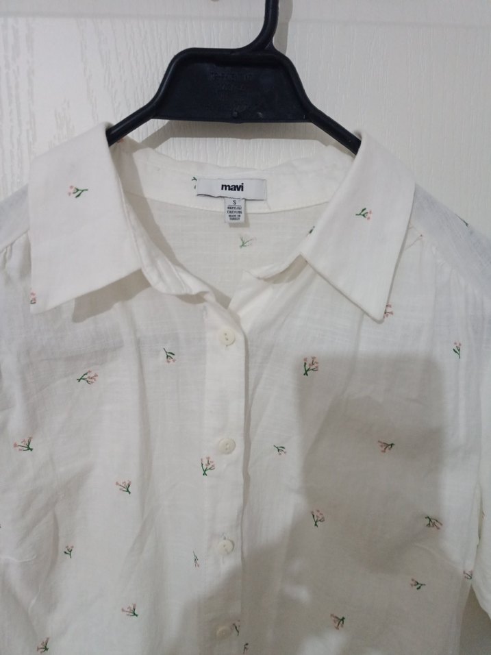 Mavi Jeans Pamuklu Kadın Gömleği -S/ 36 - Görsel 3