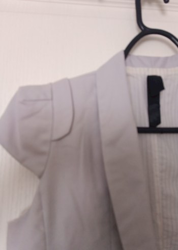 Misist Açık Gri Kadın Kolsuz Blazer Ceket Kolsuz 36/ Small beden - Görsel 8